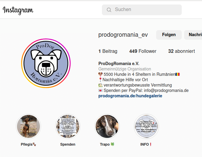 Aufgeben ist NICHT: neuer INSTAGRAM KANAL GESTARTET